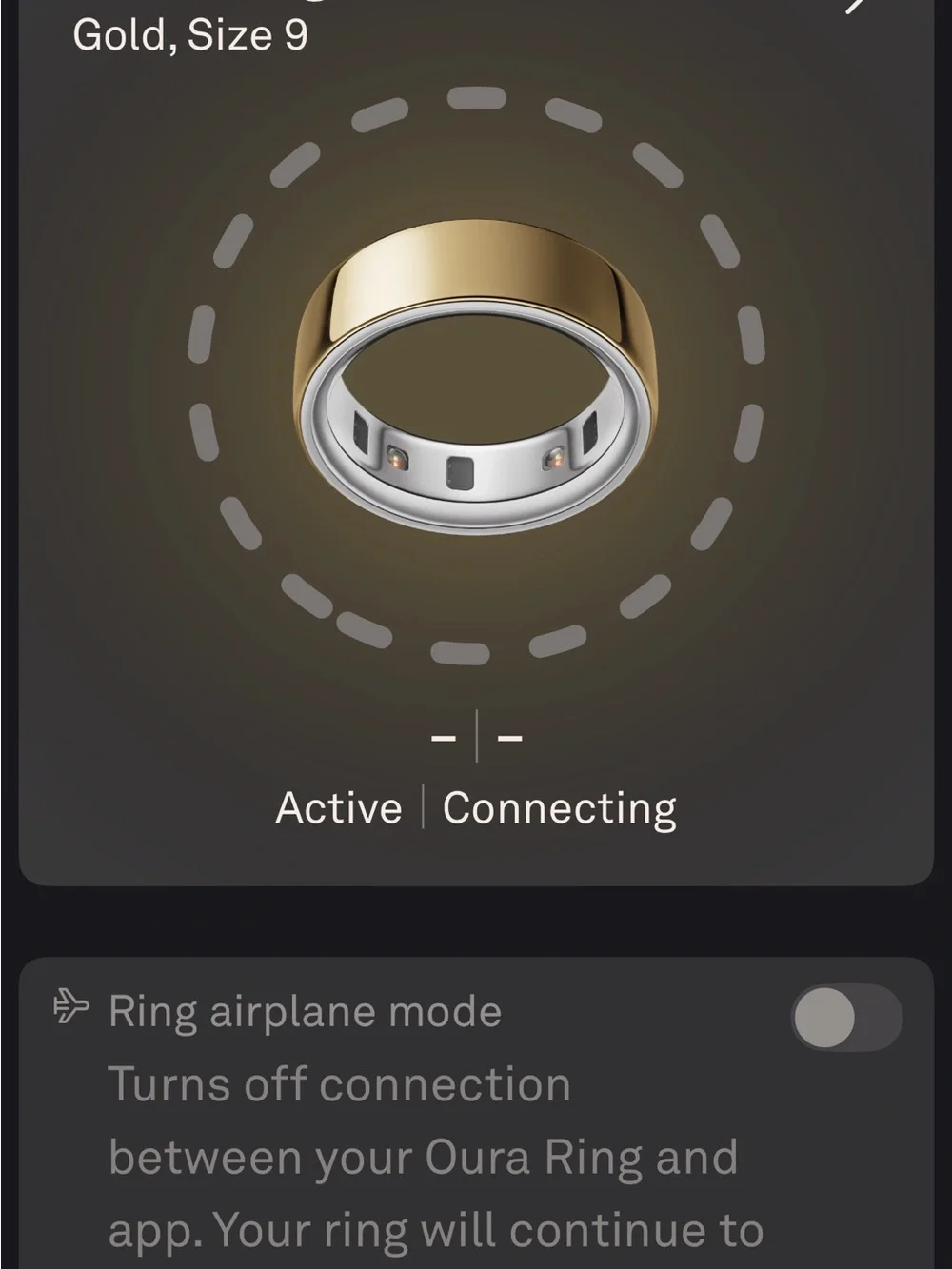 Women’s Oura Ring size 9